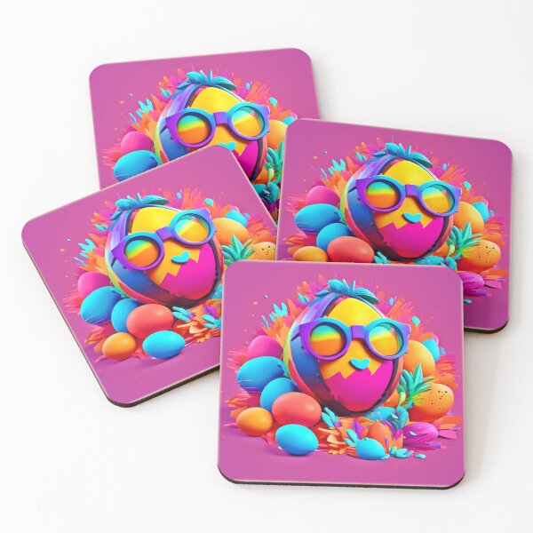 Item preview, Funky Egg with Glasses Art designed and sold by Health And Fitness Posts e-Store.