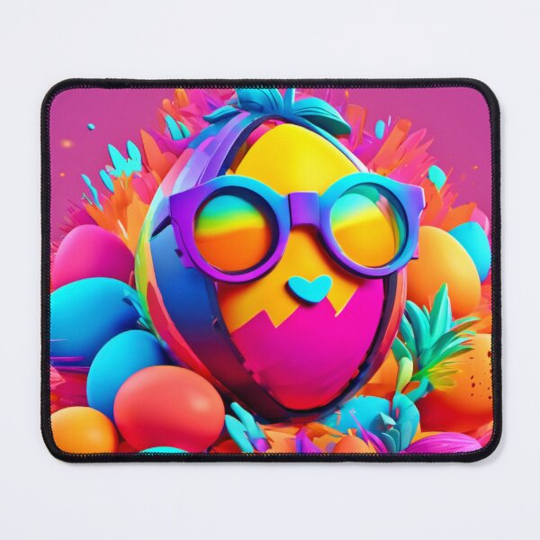 Item preview, Funky Egg with Glasses Art designed and sold by Health And Fitness Posts e-Store.