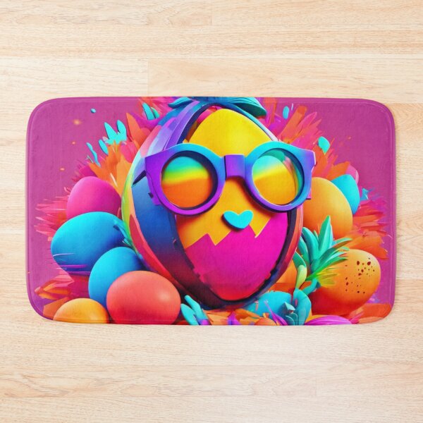 Item preview, Funky Egg with Glasses Art designed and sold by Health And Fitness Posts e-Store.
