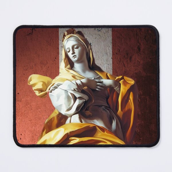 Item preview, Immaculate Conception with the Austrian flag in the background designed and sold by Crux Fidelis.