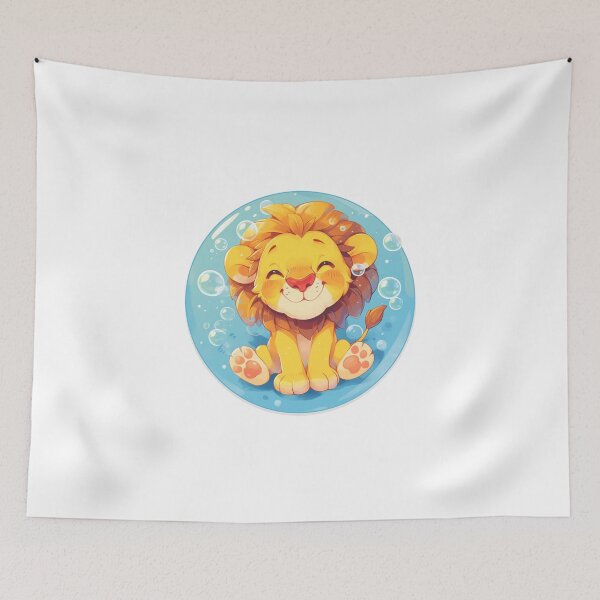 Item preview, Lion // Cute Lion art // Lions // children // Bubbles // Baby Lion designed and sold by SMARTKIT  DESIGNAGENCY.