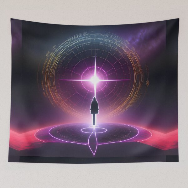 Item preview, reunion of personal consciousness with the universe mystical style designed and sold by Carlos Gudino.