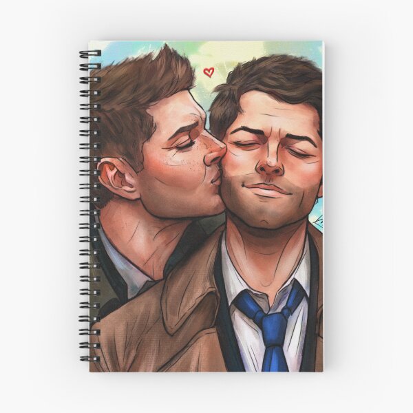 Item preview, Destiel kiss on the cheek designed and sold by M-O-E-M.