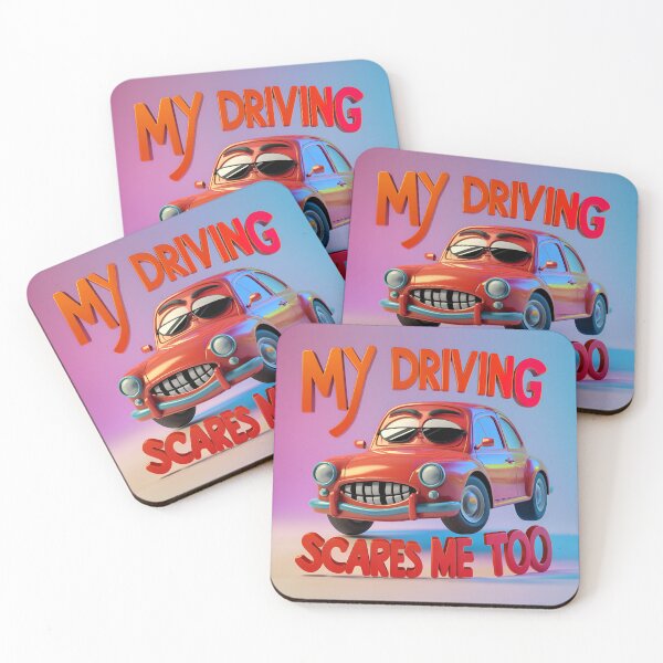 Item preview, My driving scares me too driving car driver designed and sold by Newhyperion.