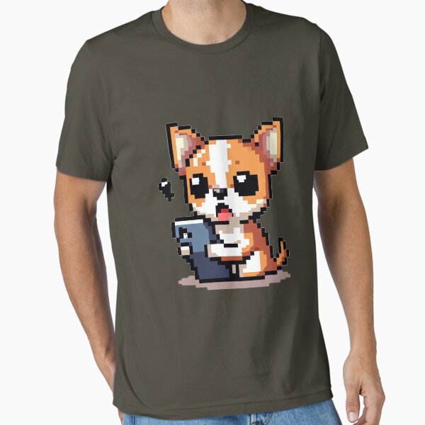 Item preview, Suprised Corgi Pixelart designed and sold by SilverLook48.