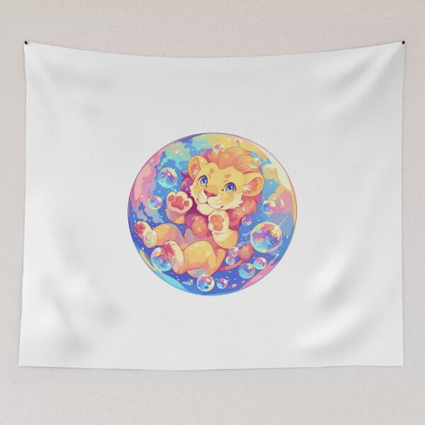 Item preview, Lion // Cute Lion art // Lions // children // Bubbles // Baby Lion designed and sold by SMARTKIT  DESIGNAGENCY.