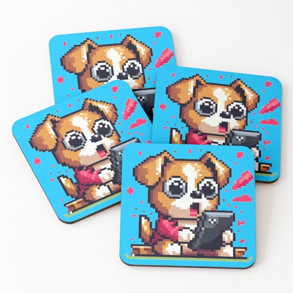 Item preview, Corgi on Mobile Phone Pixelart designed and sold by SilverLook48.