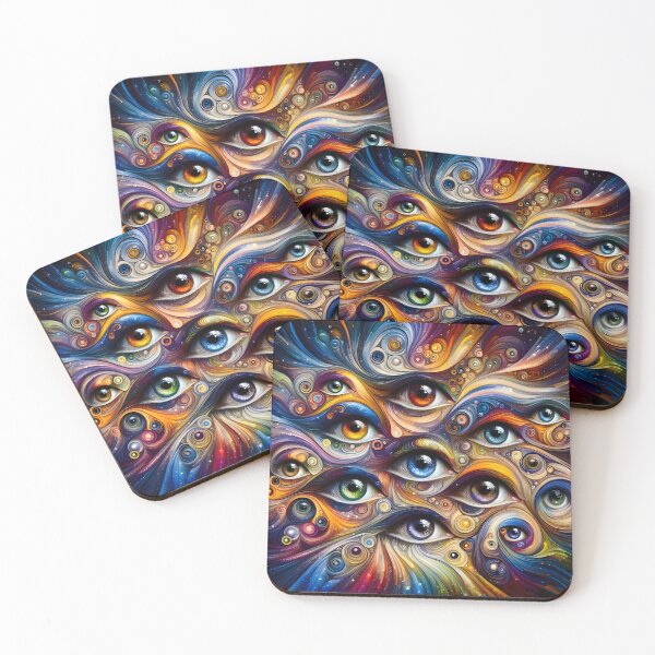 Item preview, Eyes of Insight: Abstract Reverie designed and sold by AI-Only Creations.