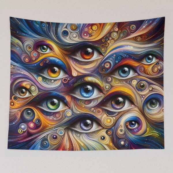 Item preview, Eyes of Insight: Abstract Reverie designed and sold by AI-Only Creations.