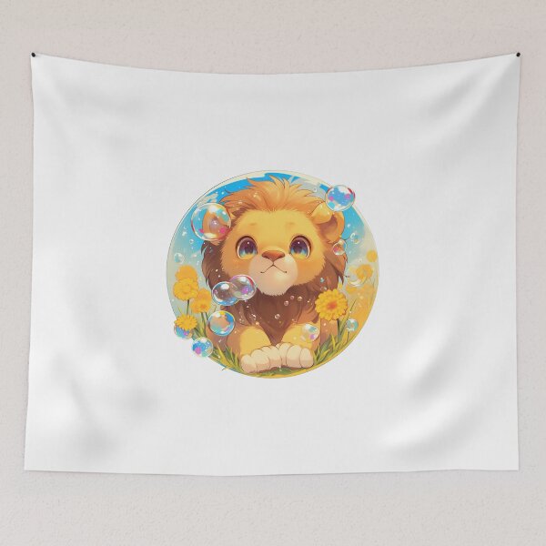 Item preview, Lion // Cute Lion art // Lions // children // Bubbles // Baby Lion designed and sold by SMARTKIT  DESIGNAGENCY.