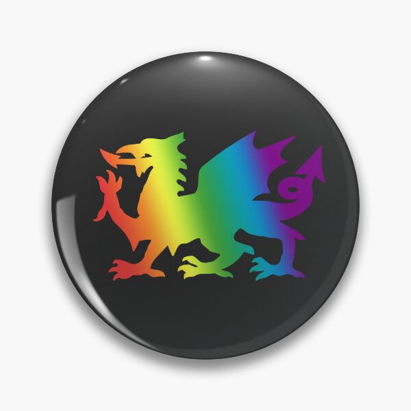 Item preview, Minimalist Rainbow Welsh Dragon designed and sold by egogrenade.