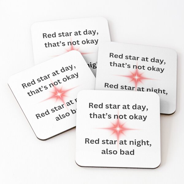 Item preview, NADDPOD Red Star - Beverley Toegold quote, Deadeye Cybin designed and sold by tinks-ts.