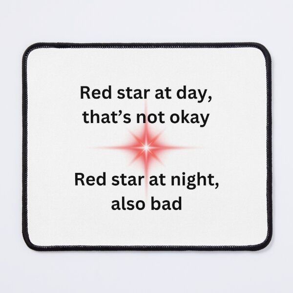 Item preview, NADDPOD Red Star - Beverley Toegold quote, Deadeye Cybin designed and sold by tinks-ts.