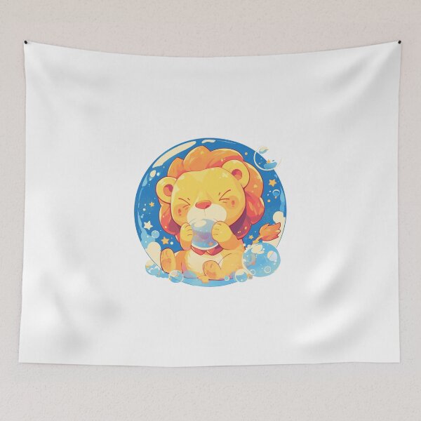 Item preview, Lion // Cute Lion art // Lions // children // Bubbles // Baby Lion designed and sold by SMARTKIT  DESIGNAGENCY.