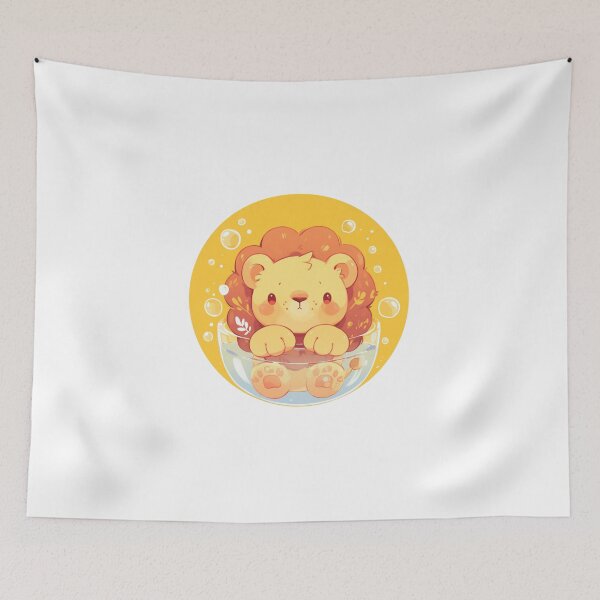 Item preview, Lion // Cute Lion art // Lions // children // Bubbles // Baby Lion designed and sold by SMARTKIT  DESIGNAGENCY.