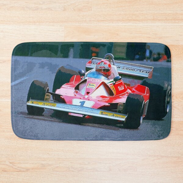 Item preview, Niki Lauda racing his 1976 F1 312T2 racecar watercolor designed and sold by Rodissimus1984.