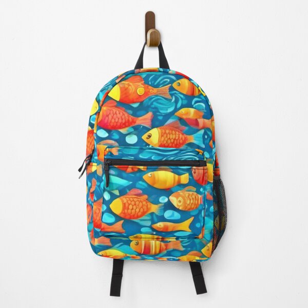 Item preview, Colorful Fish Art Pattern designed and sold by Health And Fitness Posts e-Store.