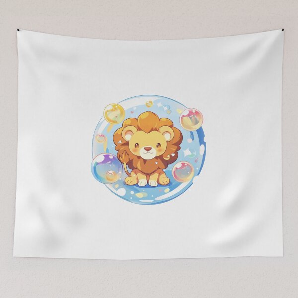 Item preview, Lion // Cute Lion art // Lions // children // Bubbles // Baby Lion designed and sold by SMARTKIT  DESIGNAGENCY.