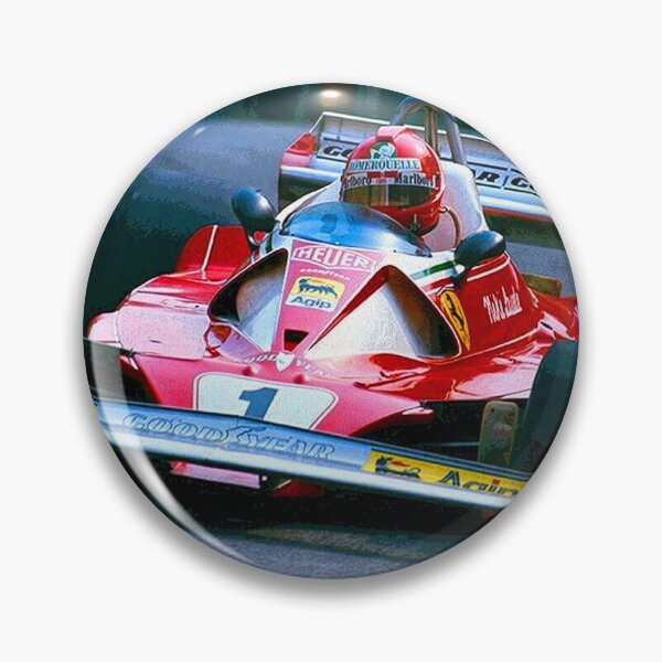 Item preview, Niki Lauda racing his 1976 F1 312T2 racecar abstract designed and sold by Rodissimus1984.