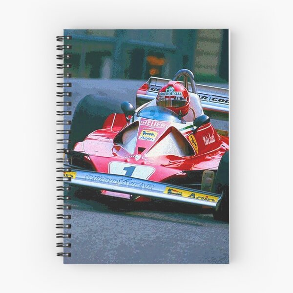 Item preview, Niki Lauda racing his 1976 F1 312T2 racecar abstract designed and sold by Rodissimus1984.