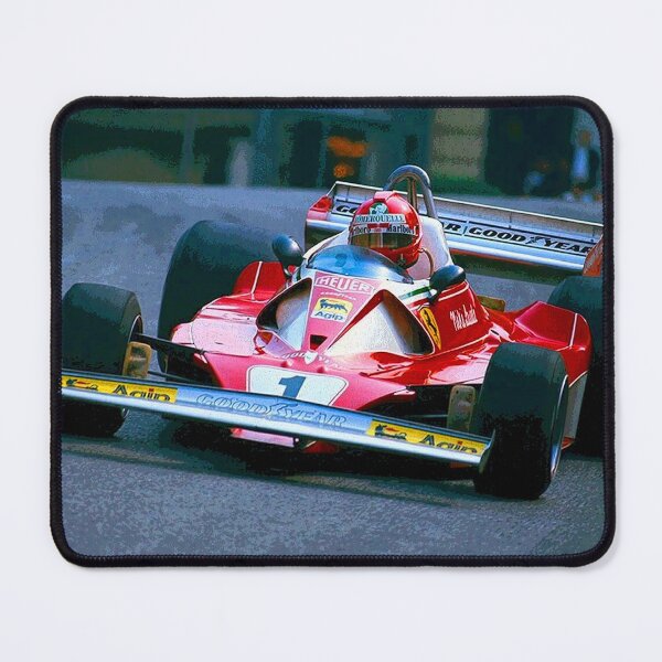 Item preview, Niki Lauda racing his 1976 F1 312T2 racecar abstract designed and sold by Rodissimus1984.