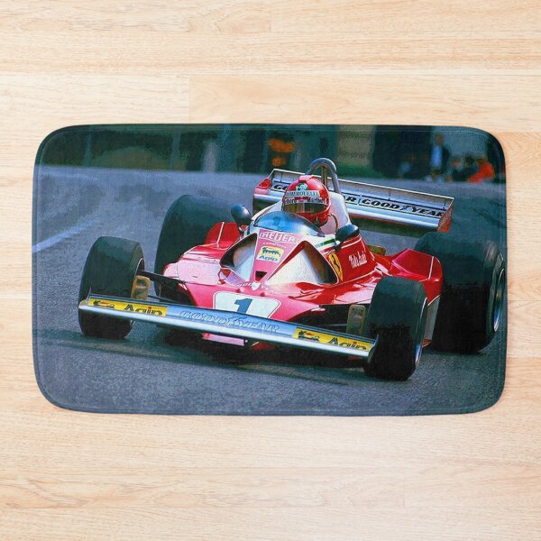 Item preview, Niki Lauda racing his 1976 F1 312T2 racecar abstract designed and sold by Rodissimus1984.