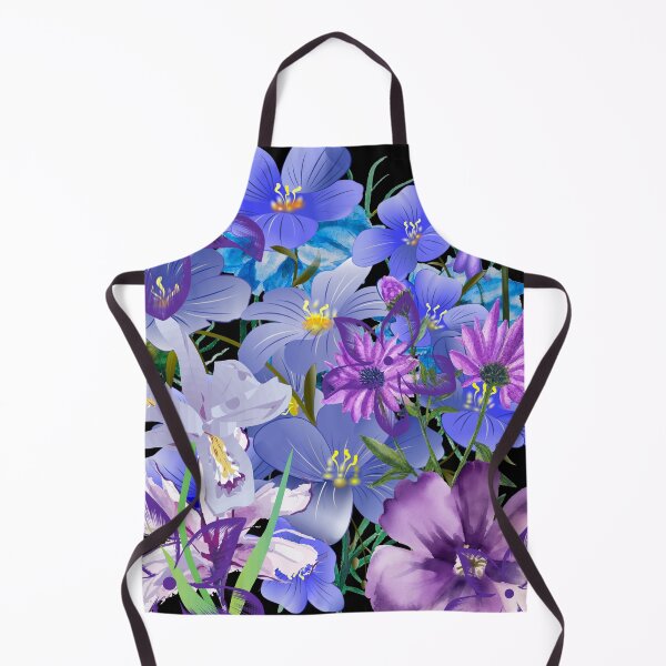 Item preview, Beautiful garden flowers turquoise designed and sold by MargoMalej.