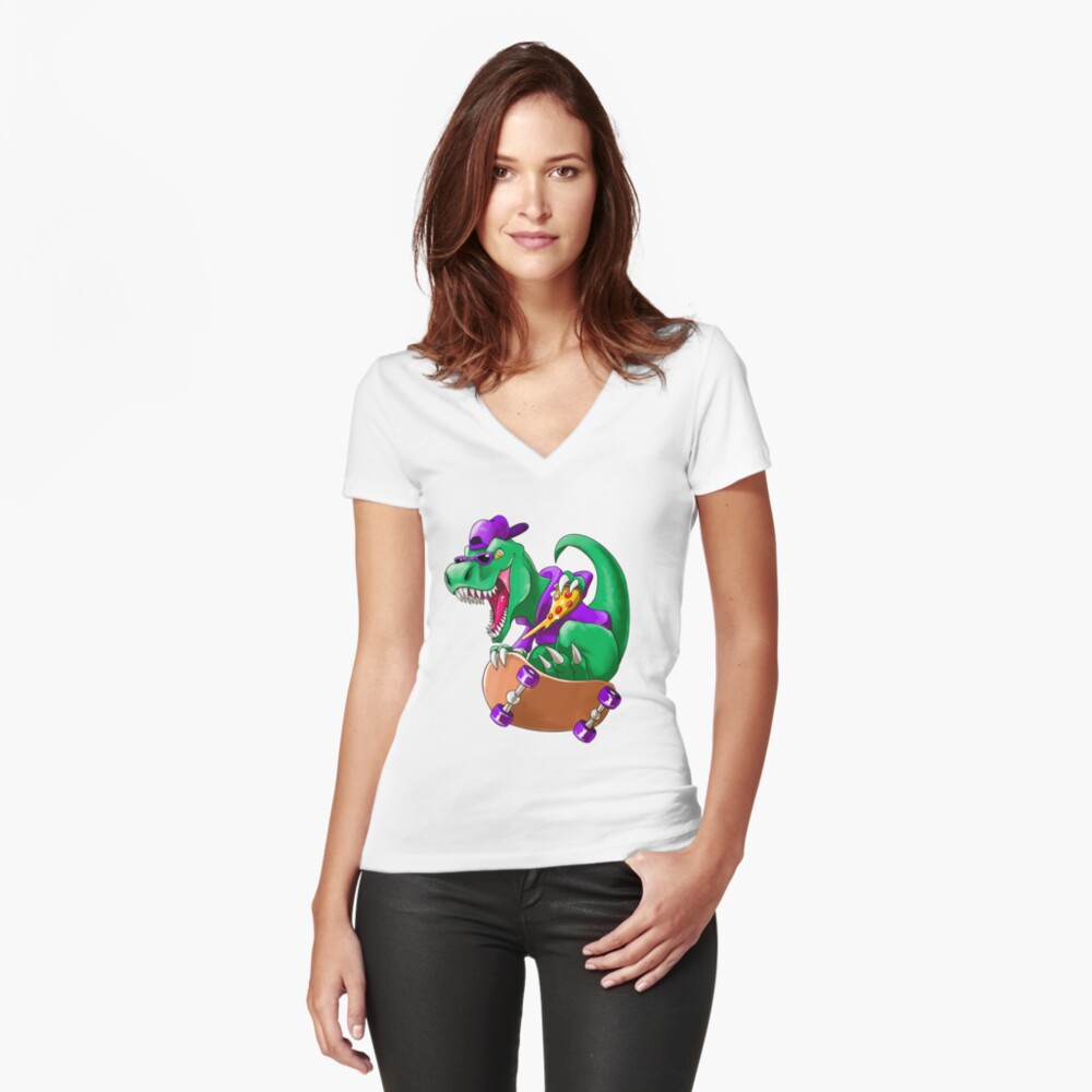 Item preview, Fitted V-Neck T-Shirt designed and sold by slifer.