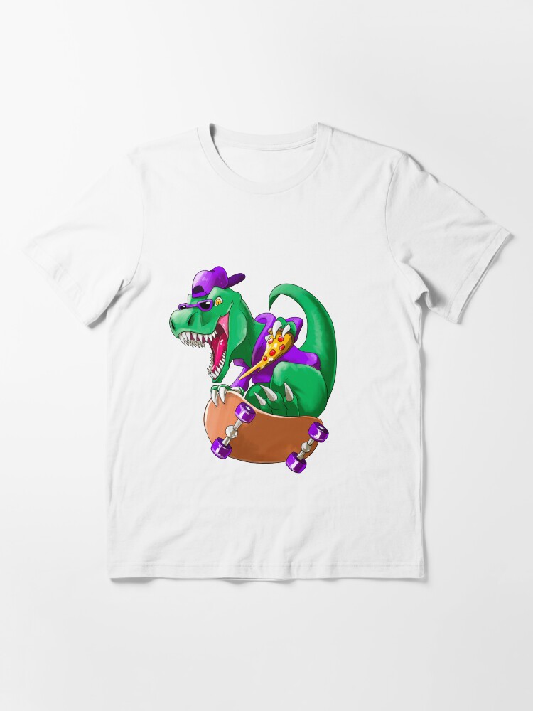 Thumbnail 3 of 7, Essential T-Shirt, Radical Boarding T-Rex! designed and sold by slifer.