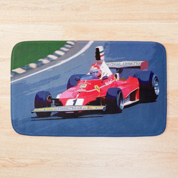 Item preview, Niki Lauda racing his 1975 F1 312T2 racecar in the German Grand Prix on the Nürburgring watercolor designed and sold by Rodissimus1984.