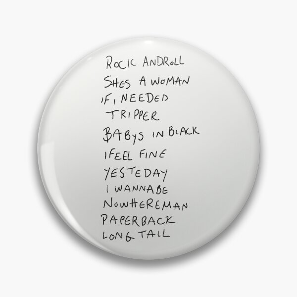 Item preview, Paul’s 1966 Setlist designed and sold by thebcarts.