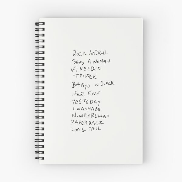 Item preview, Paul’s 1966 Setlist designed and sold by thebcarts.