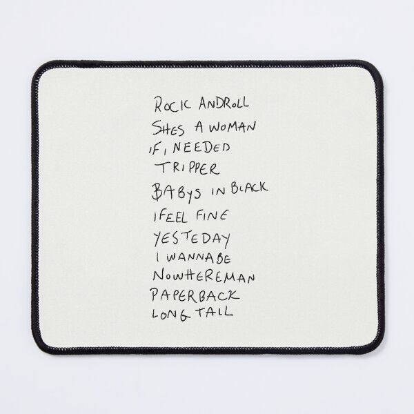Item preview, Paul’s 1966 Setlist designed and sold by thebcarts.
