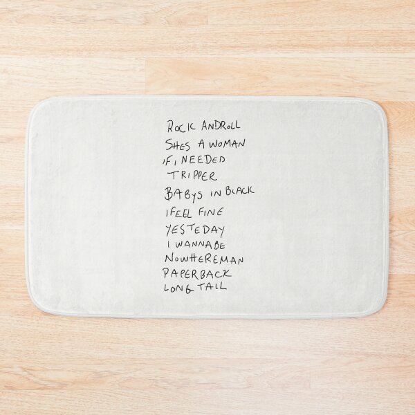 Item preview, Paul’s 1966 Setlist designed and sold by thebcarts.