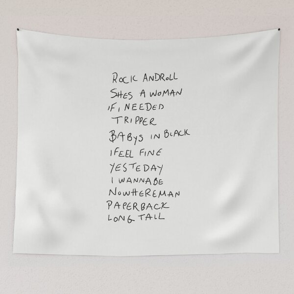 Item preview, Paul’s 1966 Setlist designed and sold by thebcarts.