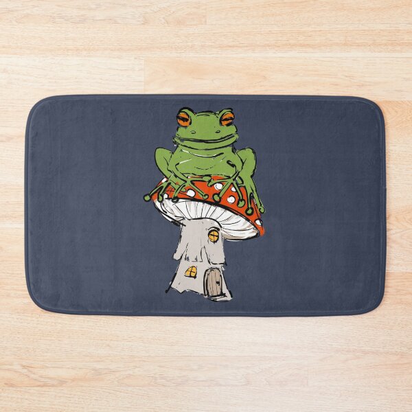 Item preview, happy frog on fly agaric designed and sold by kobyakov.