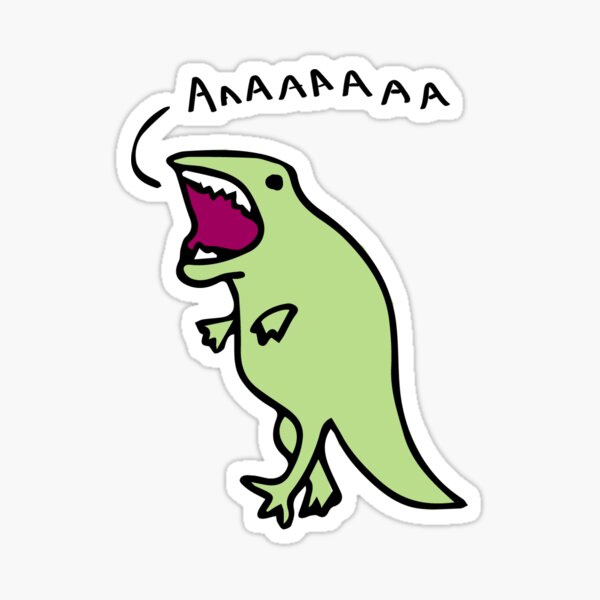 AHHHHHHHHHHH Dinosaur Sticker