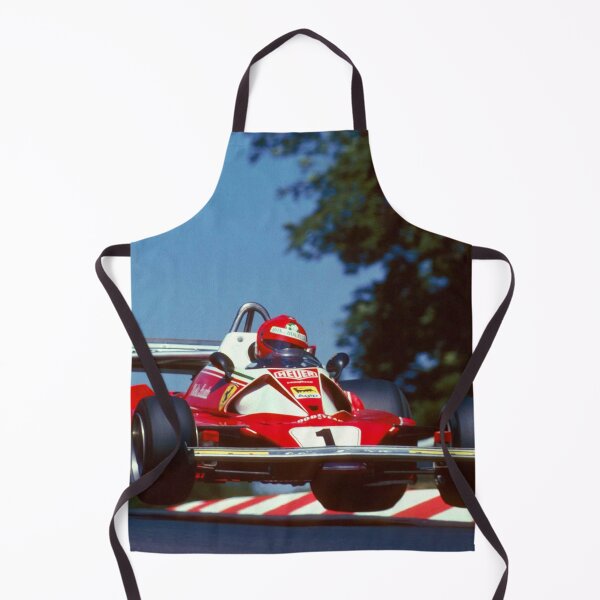 Item preview, Niki Lauda jumping his 1976 F1 312T2 racecar during the German Grand Prix on the Nürburgring oil painting designed and sold by Rodissimus1984.