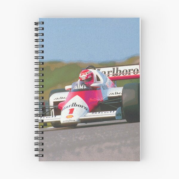 Item preview, Niki Lauda racing his 1985 F1 MP4 2 racecar designed and sold by Rodissimus1984.