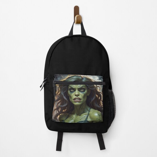 Item preview, Green Mutant Alien Superhero Zombie Woman designed and sold by TheArtOfPat.