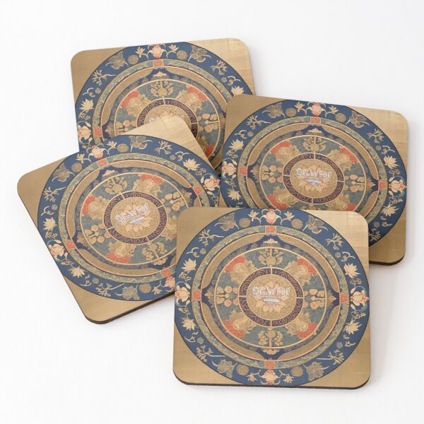 Item preview, Silver Grey White heir inspiration,blue round flower pattern designed and sold by markyboyce247.