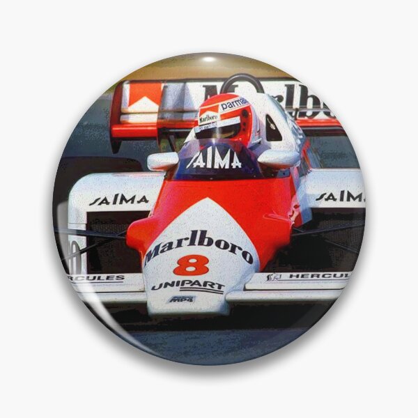 Item preview, Niki Lauda racing his 1984 F1 MP4 2 racecar during the Portugese Grand Prix abstract designed and sold by Rodissimus1984.
