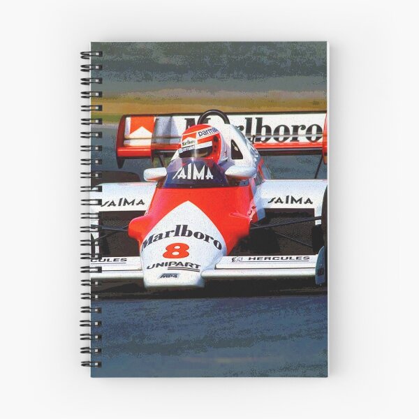 Item preview, Niki Lauda racing his 1984 F1 MP4 2 racecar during the Portugese Grand Prix abstract designed and sold by Rodissimus1984.