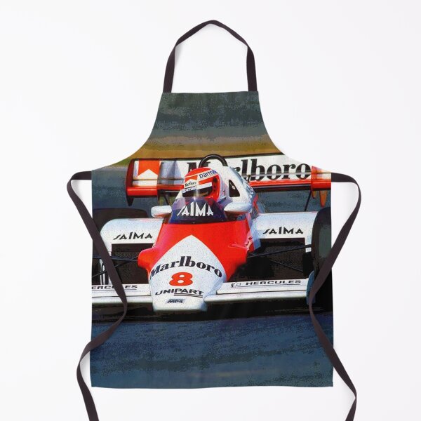 Item preview, Niki Lauda racing his 1984 F1 MP4 2 racecar during the Portugese Grand Prix abstract designed and sold by Rodissimus1984.