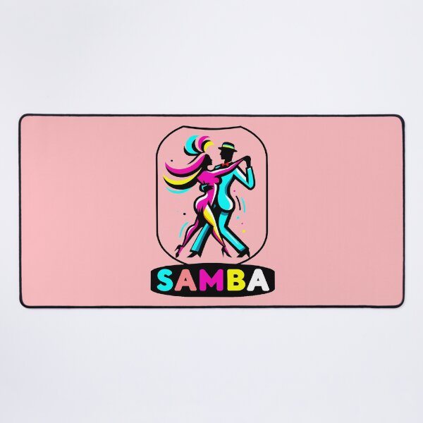 Item preview, SAMBA dance couple with text - color illustration minimal designed and sold by AD-Digital-Art.