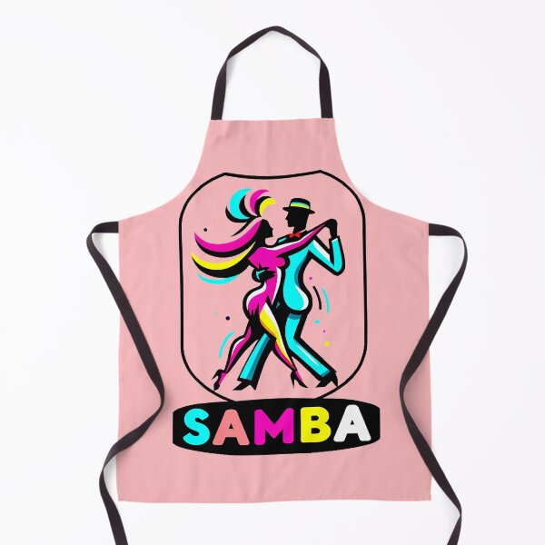 Item preview, SAMBA dance couple with text - color illustration minimal designed and sold by AD-Digital-Art.