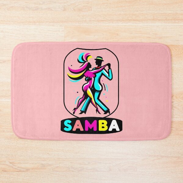 Item preview, SAMBA dance couple with text - color illustration minimal designed and sold by AD-Digital-Art.