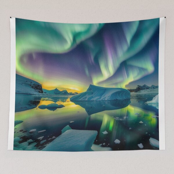 Item preview, Antarctica's Breathtaking Aurora Australis: Spectacular Polar Lights designed and sold by EnchantedVista.