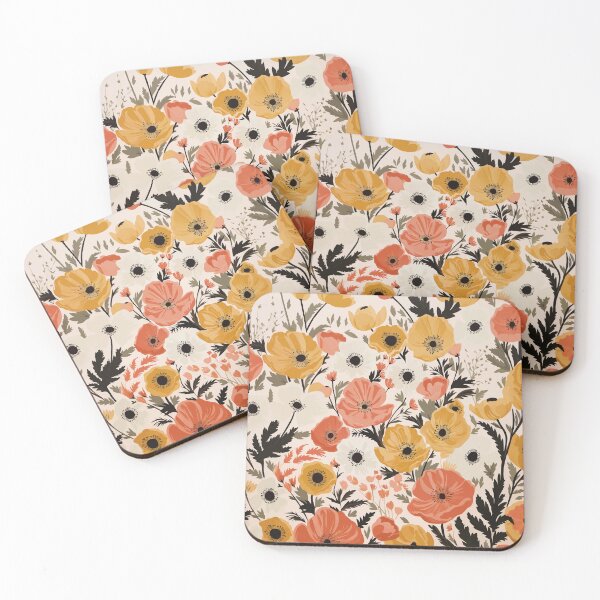 Item preview, Whimsy Sunlit Floral Poppies designed and sold by meggydesigns.