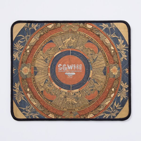 Item preview, Silver Grey White heir inspiration, blue & Orange round flower pattern designed and sold by markyboyce247.
